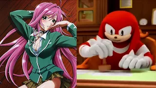 Knuckles rates Rosario Vampire crushes