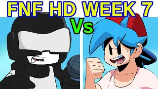 Friday Night Funkin' VS Tankman HD FULL WEEK + Cutscenes (FNF HD Mod/Hard) (Week 7/Pico HD)