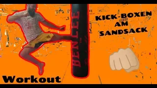Kick-box Power Workout am Sandsack (zum mit machen)