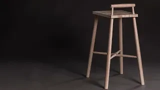 od form making a wooden bar stool with danish cord | Björn Gögge - Encore