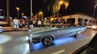 lowriders cruising van nuys blvd and Ruthless Ryderz doing their thing part 2