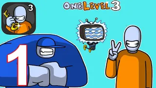 One Level 3 Stickman Jailbreak Gameplay Walkthrough Part 1 (IOS/Android)