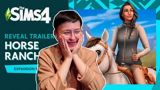 СИМС 4 🐎🤠 КОННОЕ РАНЧО / Реакция на трейлер нового дополнения / The Sims 4 Horse Ranch 🐏