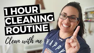 MY 1 HOUR DAILY CLEANING ROUTINE:  Clean with me as I show you how I keep my house clean with 5 kids