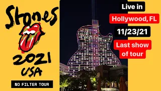 THE ROLLING STONES Live In Hollywood, FL 11/23/21 LAST SHOW OF US NO FILTER TOUR Concert 4KHDR Video