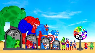 Rescue SUPERHERO All Family HULK & SPIDERMAN, SUPERMAN, CAPTAIN : Back from the Dead SECRET - FUNNY