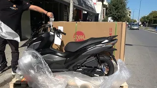 unboxing SYM JETX 125cc scooter 2021