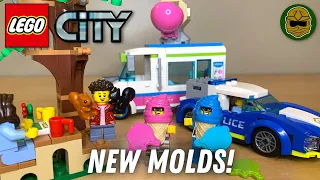 New Molds and Color: LEGO City Picnic in the Park & Ice Cream Truck Police Chase Quick Reviews!