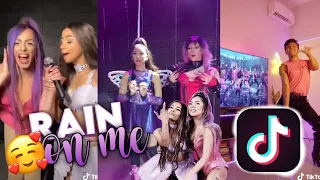 LADY GAGA AND ARIANA GRANDE "RAIN ON ME " TIKTOK CHALLENGE