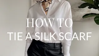 HOW TO TIE A SILK SCARF #youtubeshorts