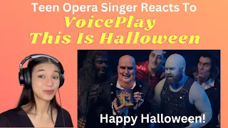 Teen Opera Singer Reacts To VoicePlay - This Is Halloween