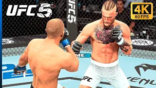 UFC 5 - PS5 Gameplay | Conor Mcgregor vs. Jose Aldo (4K 60FPS)