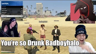 Badboyhalo, George, Quackity And Karl Plays GTA 5