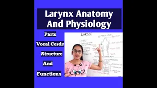 Larynx Anatomy And Physiology In Hindi |Parts| Vocal Cords | Cartilage | Functions | #neet #larynx