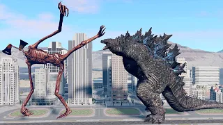 Siren Head vs Godzilla - Animation Horror Short Film | Siren Head & Godzilla Fighting In Real Life