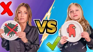 JE DÉCOUVRE AMONG US ! PANCAKE ART CHALLENGE AVEC LOUANE !