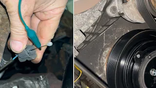 “understanding” car air conditioning MAGNETIC CLUTCH (testing coil, power in)