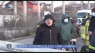 Stirile Kanal D(11.01) - Scene incredibile! A amenintat ca se sinucide in fata casei lui Gigi Becali