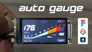 06: Auto gauge HMI design using Figma and Squareline Studio #uidesign #hmi #figma #gauge #esp32