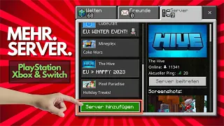 Minecraft Bedrock Server hinzufügen - Xbox, PlayStation & Nintendo Switch (Tutorial)