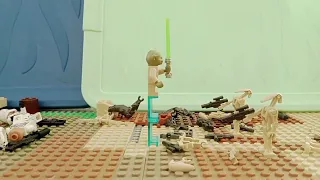 Battle on geonosis And how i make a stop motion (star wars lego stop moution)