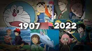 The evolution of anime (1907-2022)