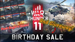 11th ANNIVERSARY PACK SALES GIVEAWAY!!!! + Pack Buyer's Guide [War Thunder]