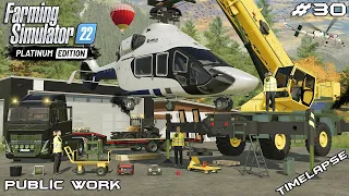 Transporting AIRBUS H160 helicopter with VOLVOs | Public Work | Farming Simulator 22 | Episode 30