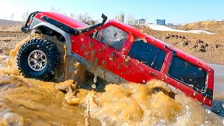 Nissan Patrol 4x4 vs Mercedes Unimog MUD Racing - RC CARS OFF Road Vol.2