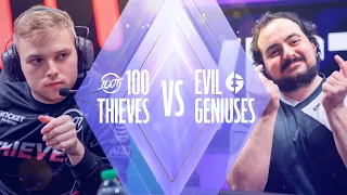 100 vs EG | Game 1 | Playoffs Round 2 | LCS Summer Split | 100 Thieves vs Evil Geniuses (2021)