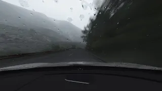 Kotor, Montenegro - Relaxing/Scenic Drive in the Rain [Honda Civic Type R]