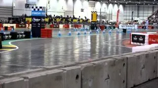 Top Gear Live - London Excel 2011 - The Stig takes a Caterham round the indoor track