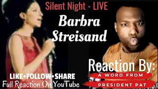 Barbra Streisand - Silent Night - LIVE 1967-REACTION VIDEO