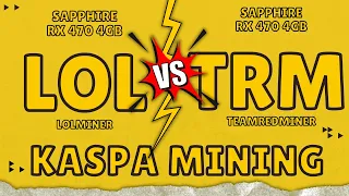 Which is Better for Kaspa Mining: LOL or TRM? #crypto #kaspamining