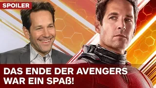 Ant-Man kennt das Ende von Avengers 4 | Paul Rudd & Ant-Man and The Wasp