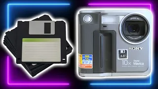 This Camera stores 6 photo's on a FLOPPY!