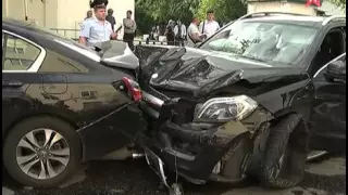 Полное видео полицейской погони в центре Москвы