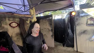 WALKER FRIGHT HOUSE home haunt 2020 DAYTIME WALKTHROUGH. PT 1