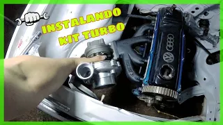 instalando kit turbo em casa