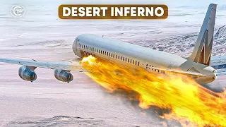 Bursting into Flames and Crashing into the Desert Just After Takeoff | Fire in the Air