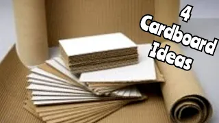 4 простых ИДЕИ из картона своими руками//4 beautiful cardboard ideas