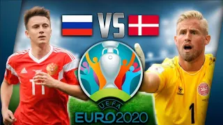 РОССИЯ - ДАНИЯ || ЕВРО 2020 || ГРУППА В || 3 ТУР || PES 2021