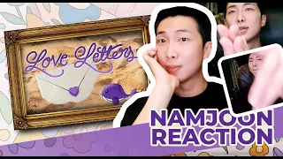 BTS' (방탄소년단) RM / Namjoon reacts to "Love Letters" Official MV (ARMYs Song For BTS 2023)