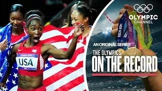 USA breaks 4x100M Women's Records In London 2012 | The Olympics On The Record