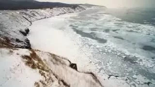 Hokkaido Ice Floe Aerial Video