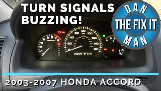 2003 - 2007 Honda Accord Turn signal not working/ buzzing noise Replace turn signal Relay / Flasher