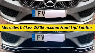 NEW MAXTON DESIGN FRONT LIP/SPLITTER!!! FOR MY MERCEDES W205 C-CLASS