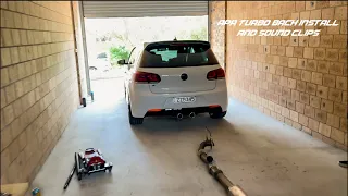 Golf MK6 R APR Turbo back Install