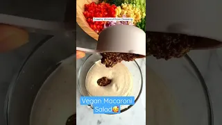 Vegan Macaroni Salad No Mayo 🥰 #shorts #recipeshorts #healthyrecipes