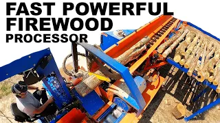 Eastonmade firewood processor 22MB - Fast powerful bar saw machine! Logs turned into firewood!